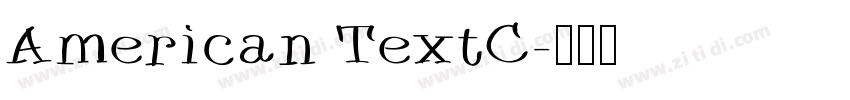 American TextC字体转换